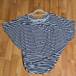 St. John Striped Short Sleeve Tee